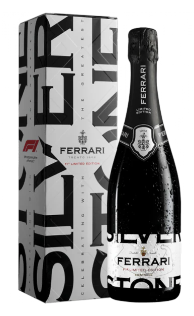 FERRARI TRENTO SPARKLING WINE BRUT F1 LIMITED SILVERSTONE EDITION ITALY 750ML