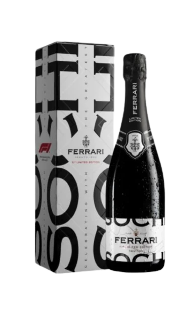 FERRARI TRENTO SPARKLING WINE BRUT F1 LIMITED SOCHI EDITION ITALY 750ML