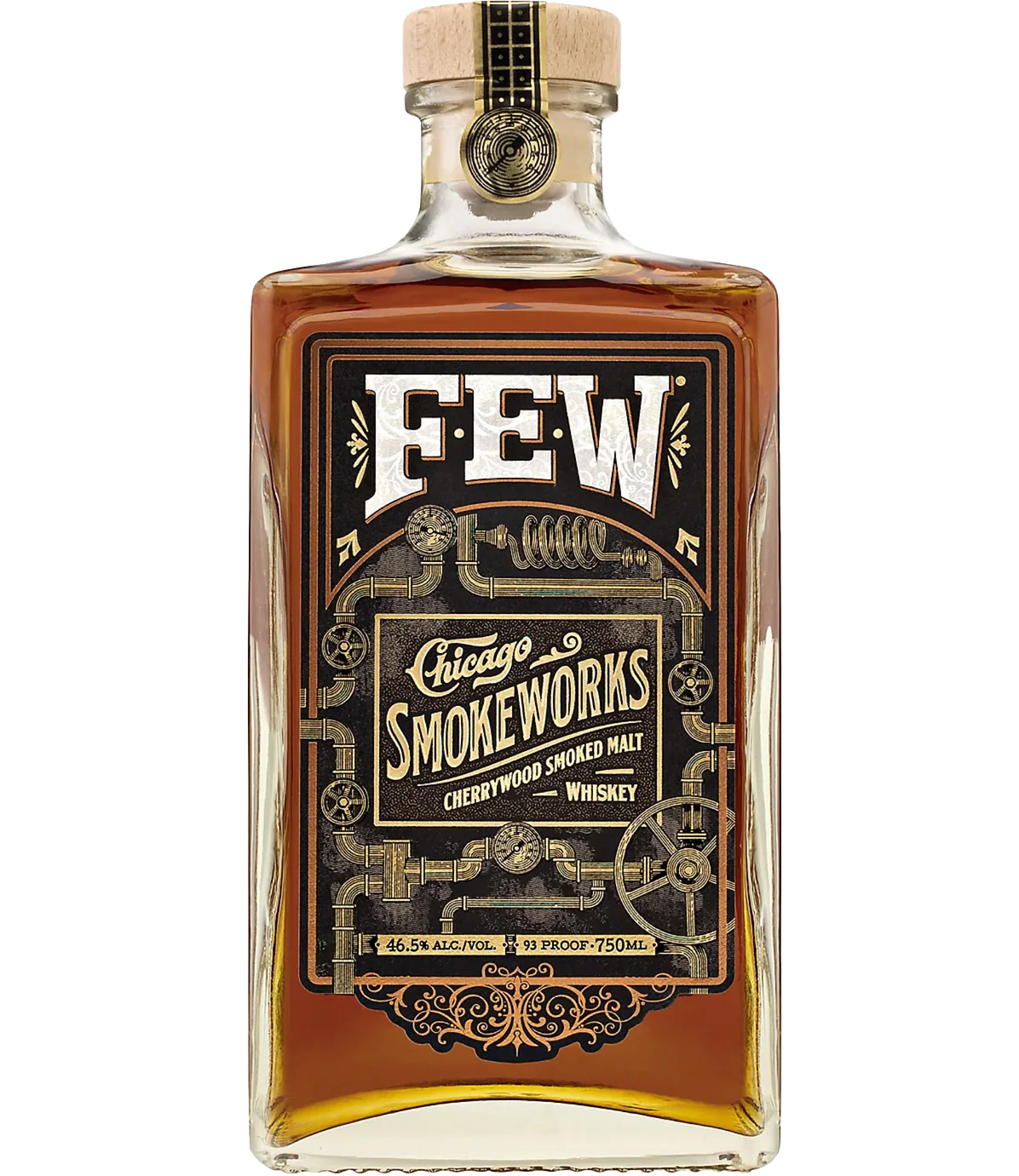 FEW SMOKEWORKS WHISKEY CHERRYWOOD SMOKED MALT ILLINOIS 750ML