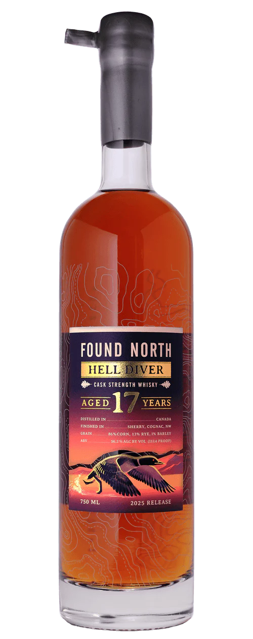 FOUND NORTH WHISKY CASK STRENGTH HELL DIVER CANADA 17YR 750ML