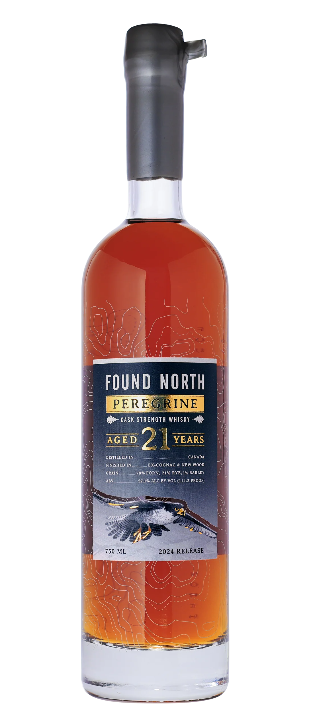 FOUND NORTH WHISKY CASK STRENGTH PEREGRINE CANADA 21YR 750ML