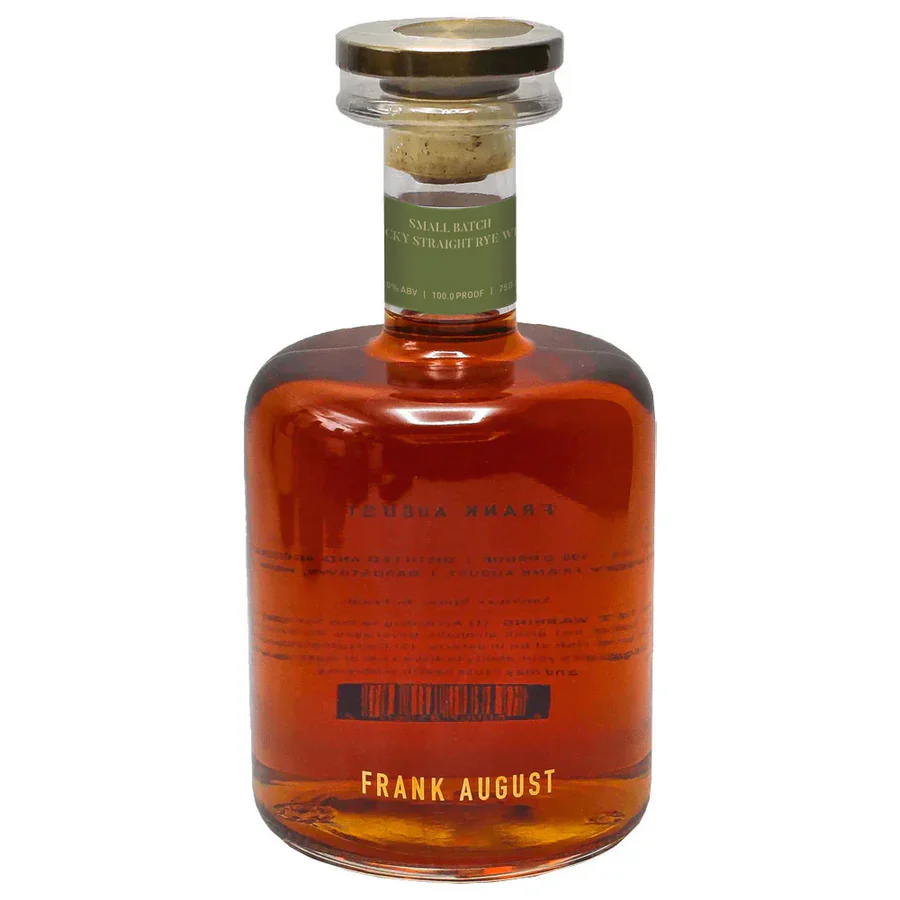 FRANK AUGUST WHISKEY RYE SMALL BATCH BARDSTOWN KENTUCKY 750ML