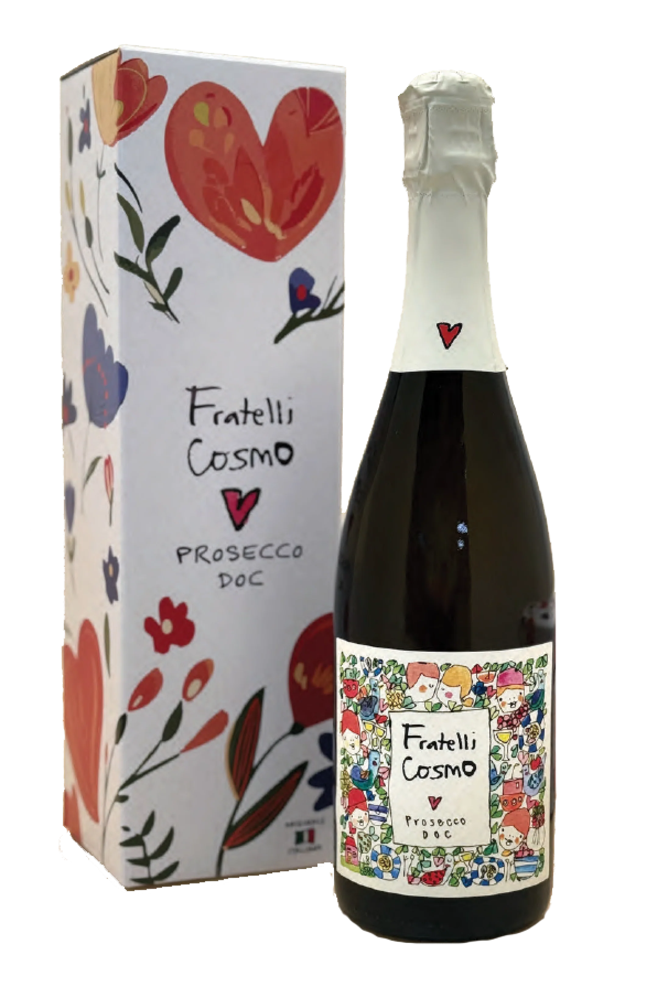FRATELLI COSMO PROSECCO EXTRA DRY W/ GIFT BOX DOC ITALY 750ML