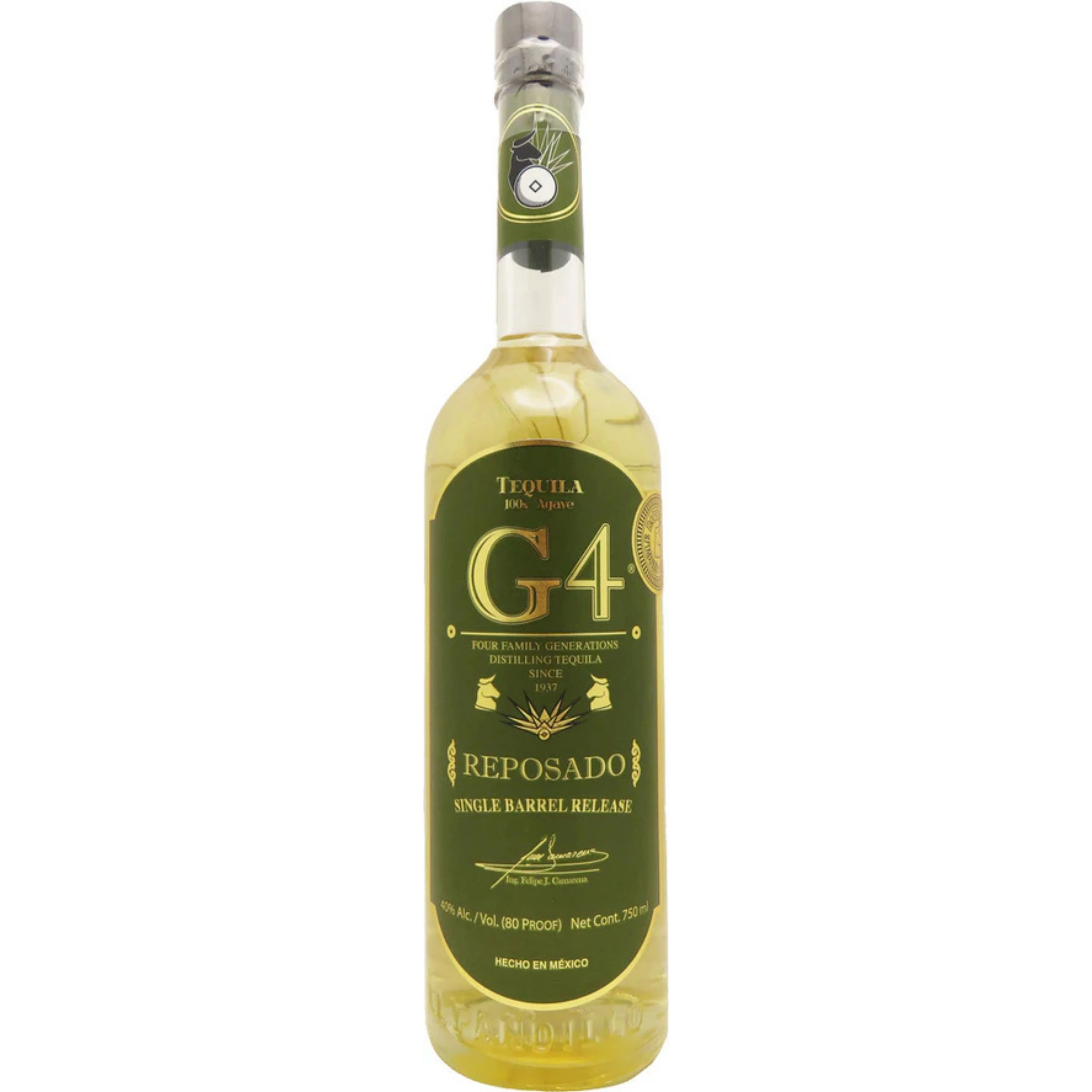 G4 TEQUILA REPOSADO PREMIUM SINGLE BARREL 750ML