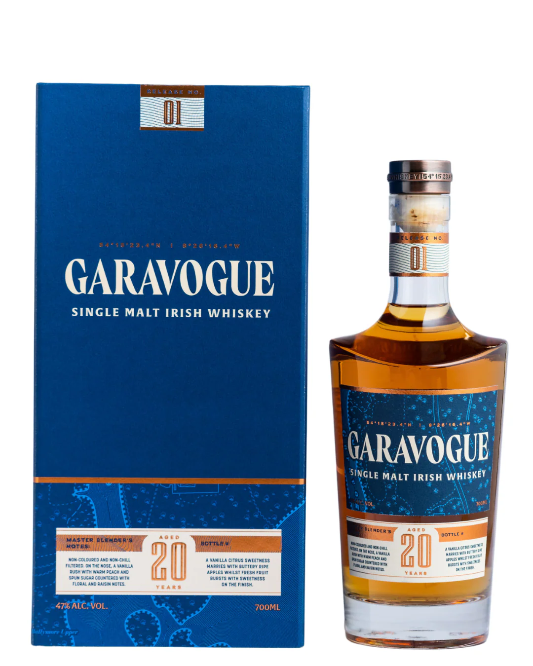 GARAVOGUE WHISKEY SINGLE MALT RELEASE NO 1 IRISH 20YR 700ML