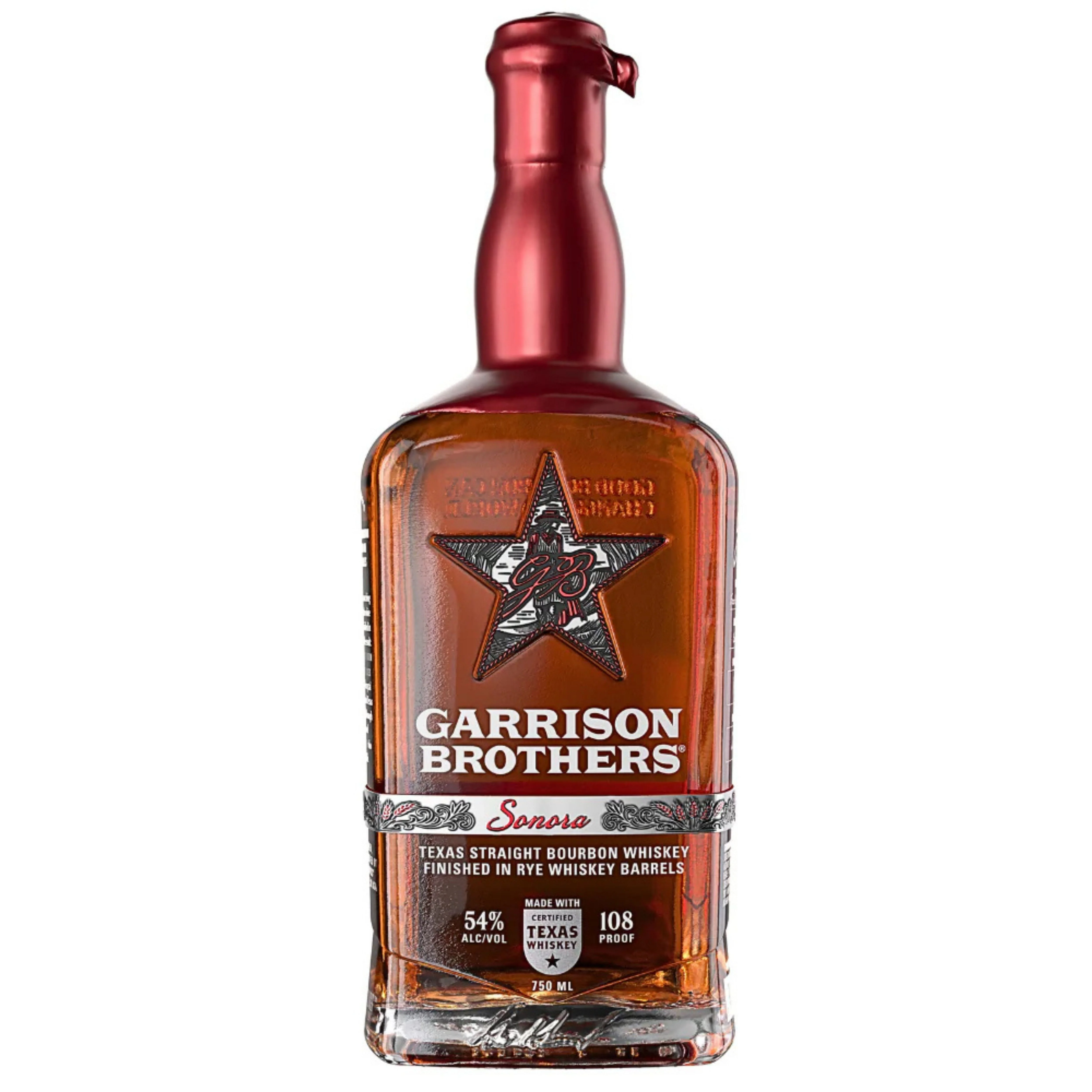 GARRISON BROTHERS BOURBON SONORA FINISHED IN RYE WHISKEY BARRELS TEXAS 750ML