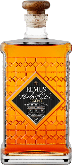 GEORGE REMUS BOURBON STRAIGHT BABE RUTH RESERVE EDITION INDIANA 750ML