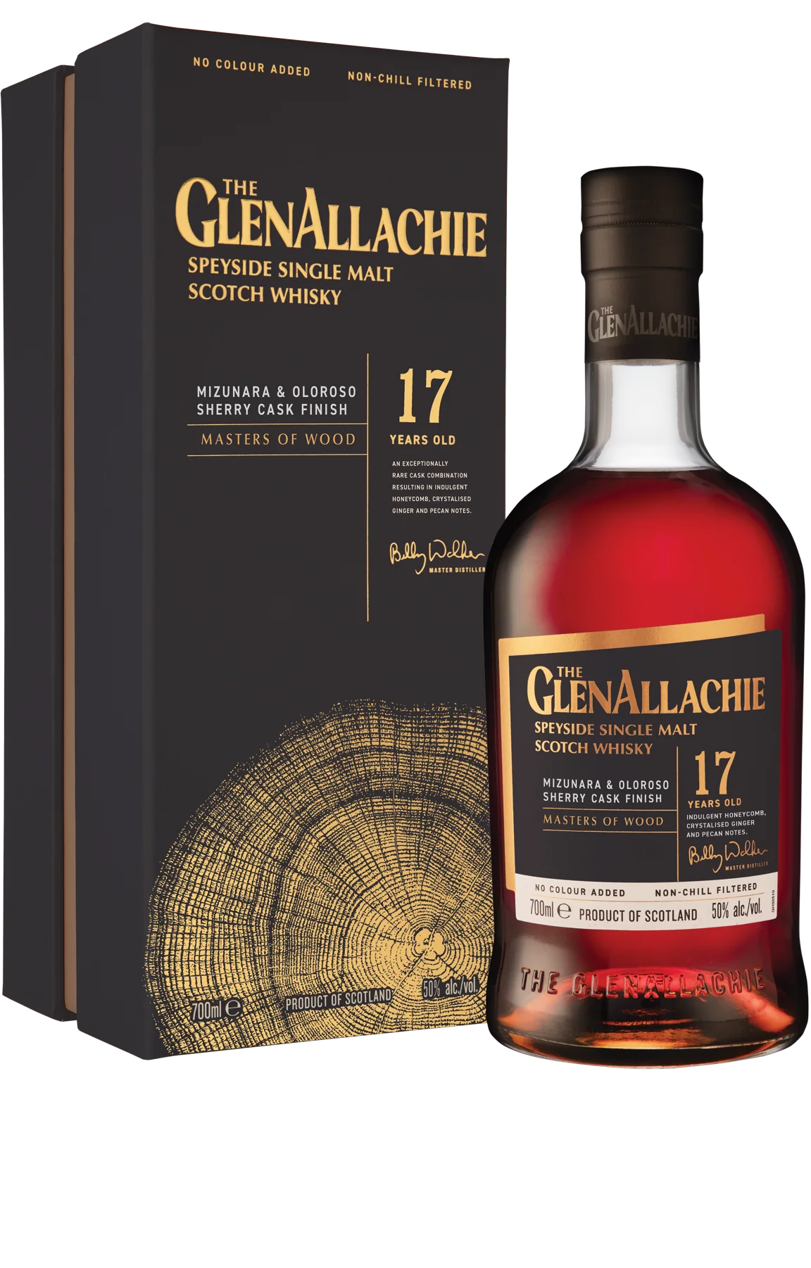 GLENALLACHIE SCOTCH SINGLE MALT MIZUNARA & OLOROSO SHERRY CASK FINISH SPEYSIDE 17YR 700ML