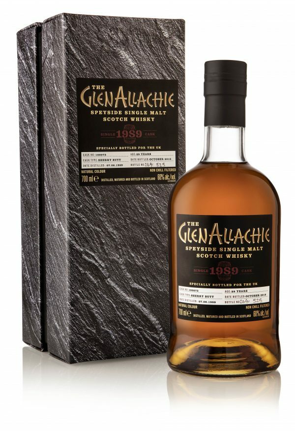 GLENALLACHIE SCOTCH SINGLE MALT SINGLE CASK SPEYSIDE 1989 29YR 750ML
