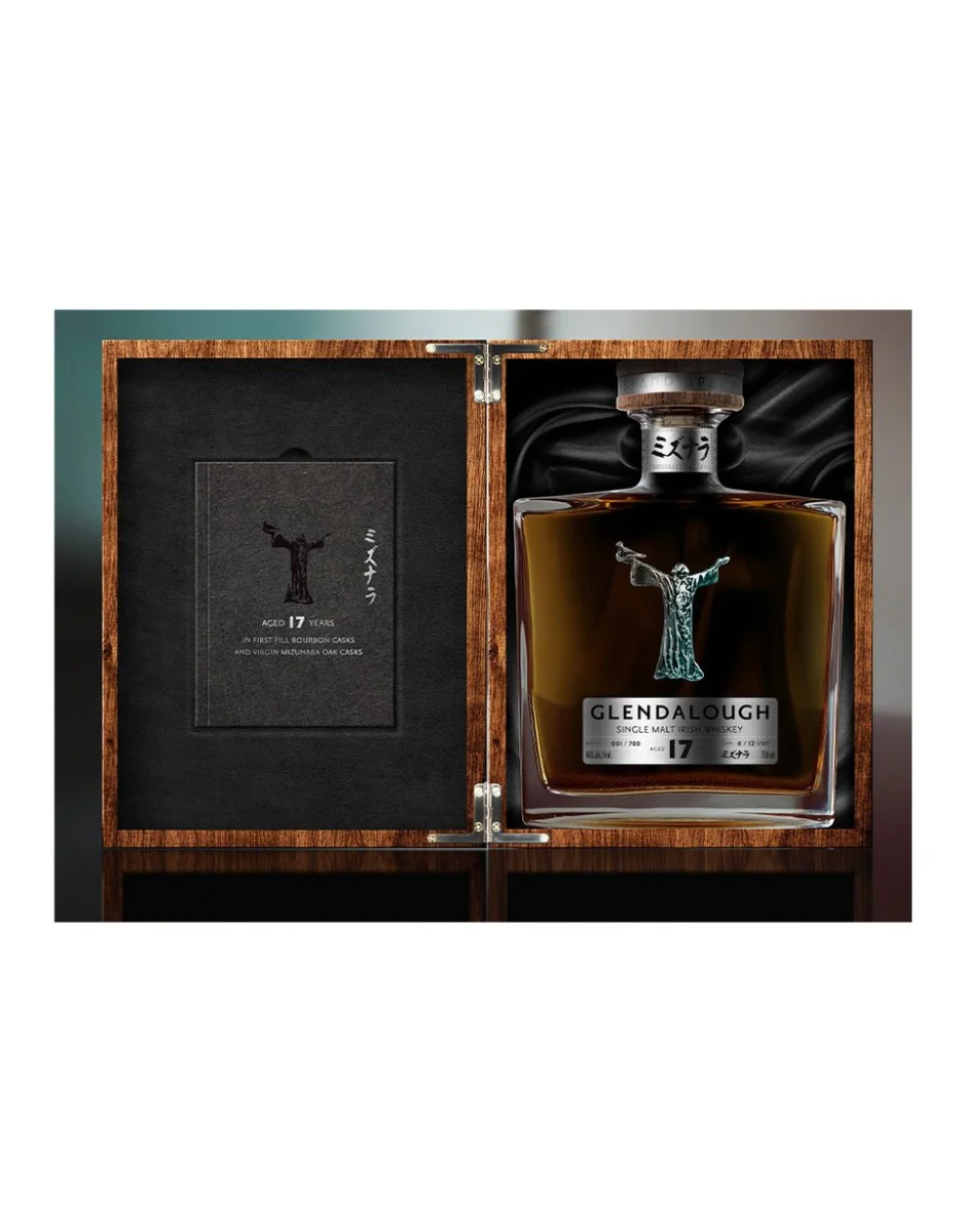 GLENDALOUGH WHISKEY SINGLE MALT AGED IN JAPANESE MIZUNARA CASK IRISH 17YR 750ML - Image 2