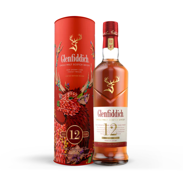 GLENFIDDICH SCOTCH SINGLE MALT SHERRY CASK FINISH 12YR 750ML - Image 2