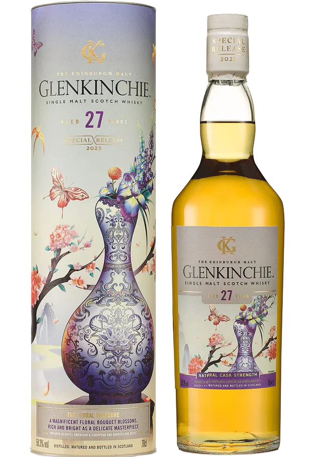 GLENKINCHIE THE FLORAL TREASURE SCOTCH SINGLE MALT 2023 EDITION 27YR 750ML