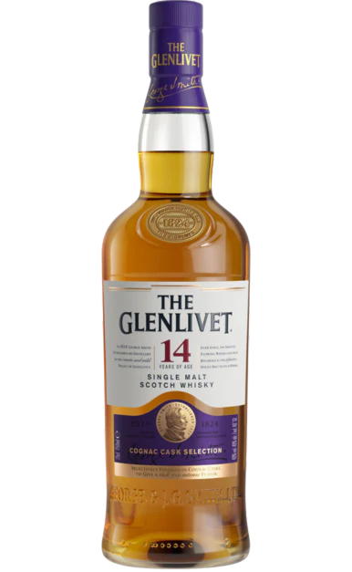 GLENLIVET SCOTCH SINGLE MALT COGNAC CASK SELECTION 14YR 750ML