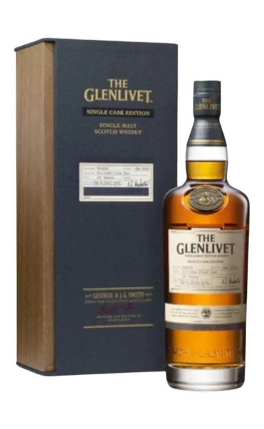 GLENLIVET SCOTCH SINGLE MALT SINGLE CASK EDITION IN AMERICAN OAK BARREL 17YR 750ML