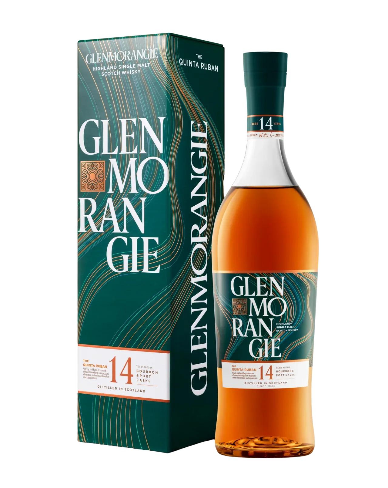 GLENMORANGIE THE QUINTA RUBAN SCOTCH SINGLE MALT PORT CASK FINISH 14YR 750ML