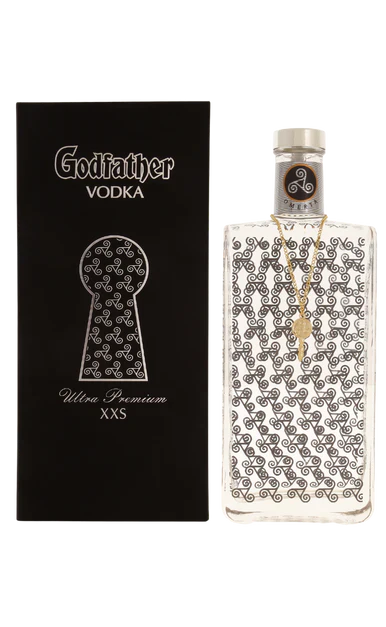GODFATHER VODKA ULTRA PREMIUM XXS ARMENIA W/ GLITTER DESIGN 750ML