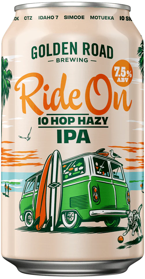 GOLDEN ROAD RIDE ON 10 HOP HAZY IPA 12X12OZ CANS