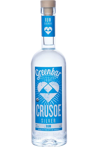 GREENBAR RUM SILVER CRUSOE LOS ANGELES 750ML
