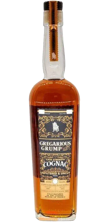 GREGARIOUS GRUMP COGNAC CASK STRENGTH UNFILTERED & UNCUT 10YR 750ML