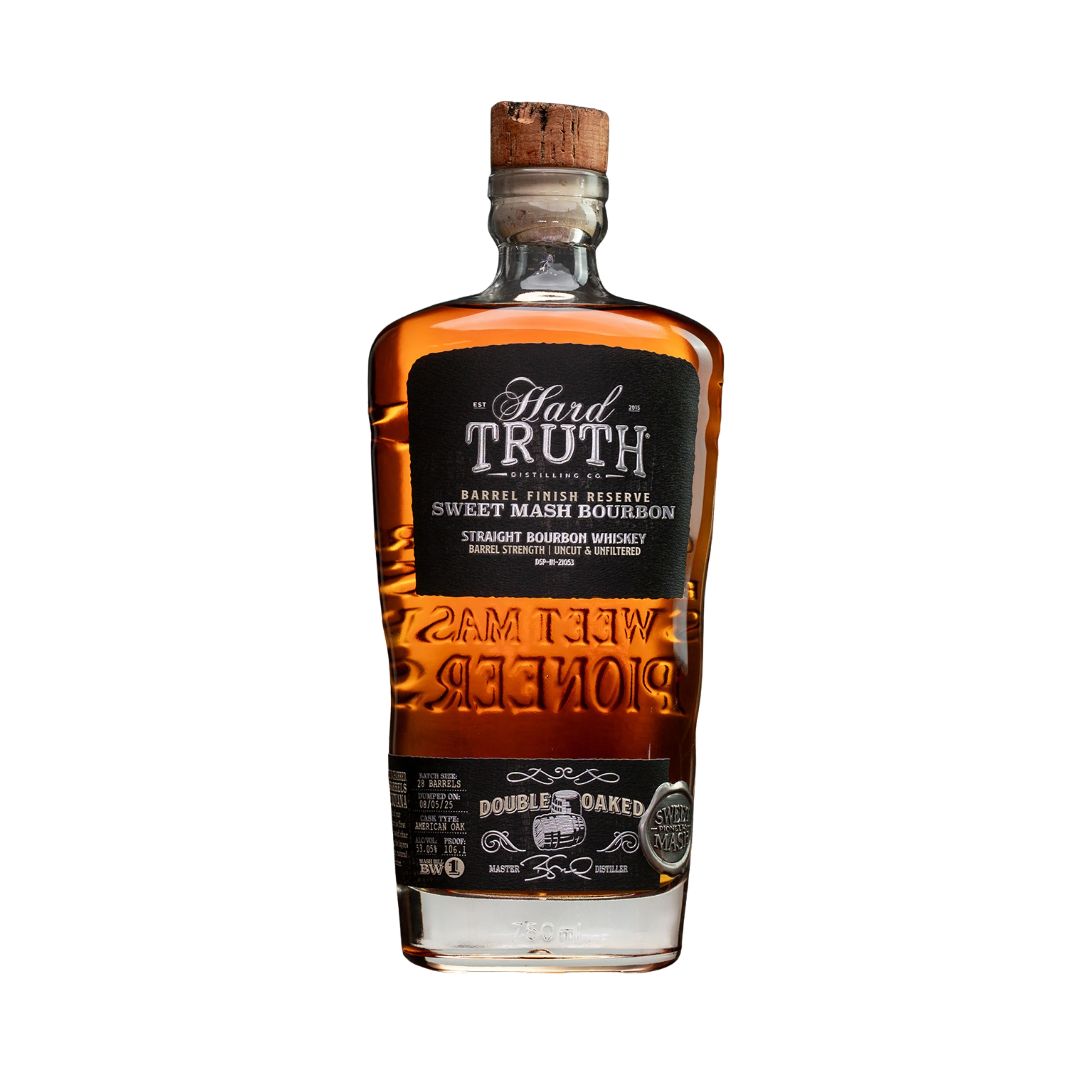 HARD TRUTH BOURBON DOUBLE OAKED SWEET MASH INDIANA 750ML