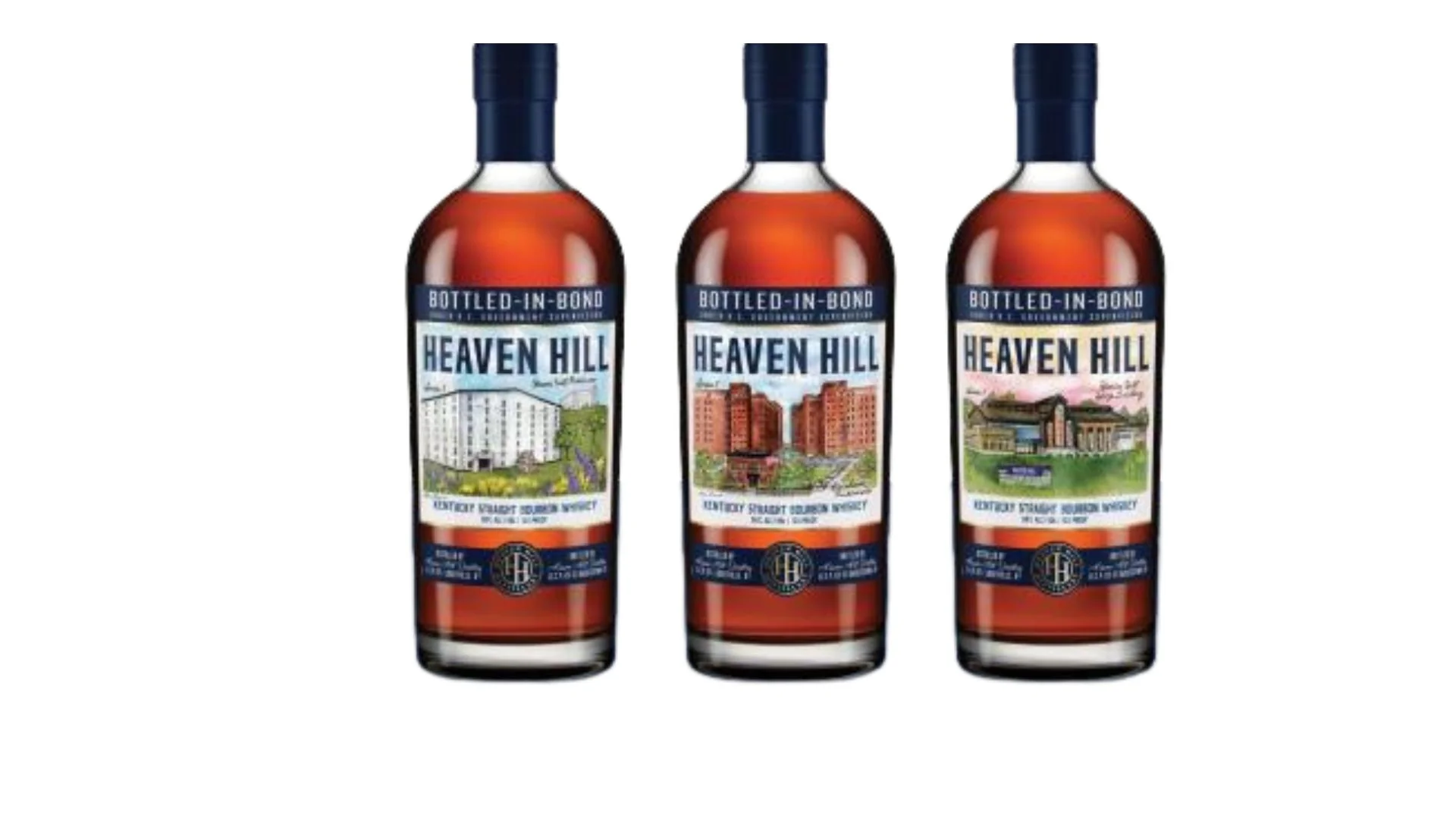 HEAVEN HILL BOURBON BOTTLE IN BOND LIMITED ARTIST SERIES KENTUCKY 7YR 750ML