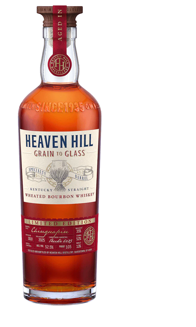 HEAVEN HILL BOURBON WHEATED GRAIN TO GLASS CHINQUAPIN OAK KENTUCKY 700ML