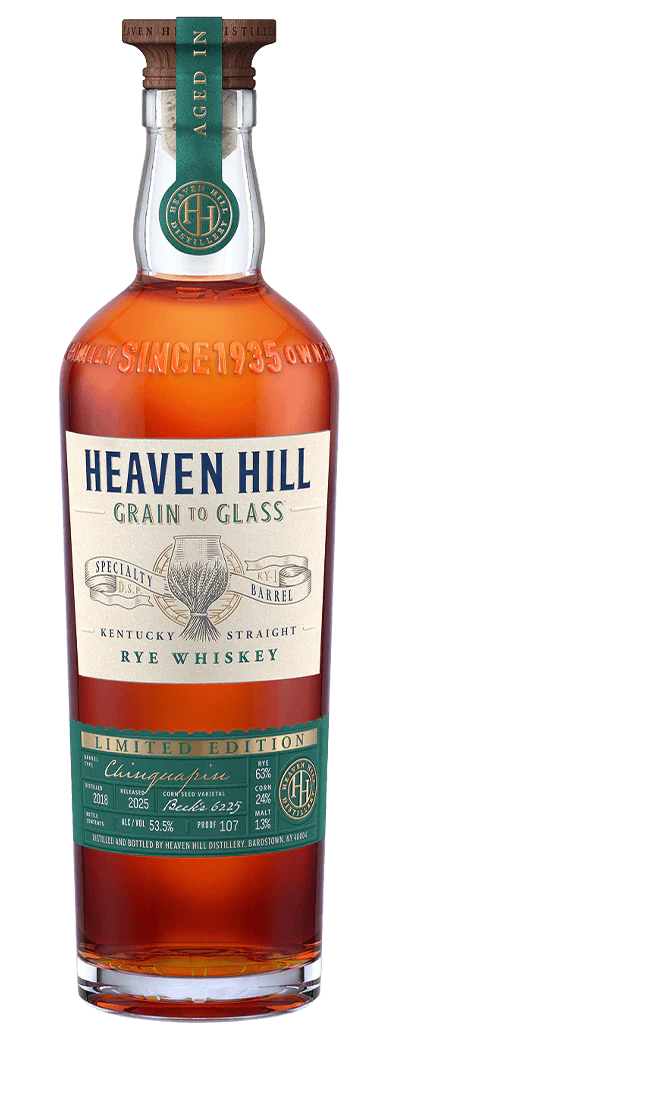HEAVEN HILL WHISKEY RYE STRAIGHT GRAIN TO GLASS LIMITED 2025 EDITION KENTUCKY 700ML