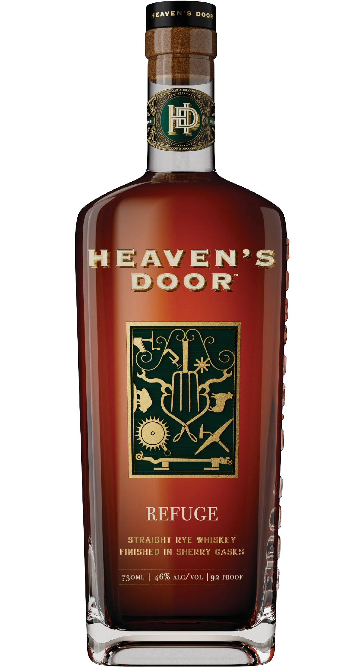 HEAVENS DOOR WHISKEY STRAIGHT RYE REFUGE EDITION FINISHED IN SHERRY CASKS TENNESSEE 750ML