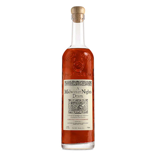 HIGH WEST WHISKEY RYE LIMITED A MIDWINTER NIGHTS DRAM ACT 13 UTAH 750ML