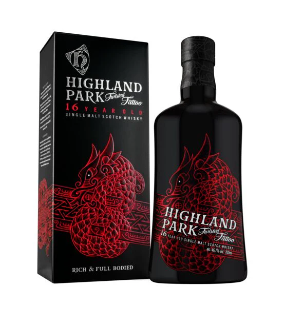 HIGHLAND PARK TWISTED TATTOO SCOTCH SINGLE MALT 16YR 750ML