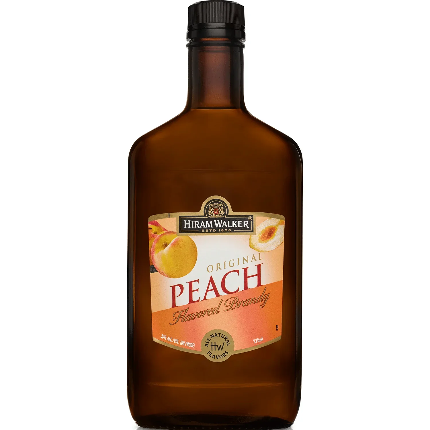 HIRMAM WALKER BRANDY PEACH FLAVOR 750ML