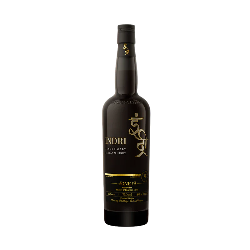 INDRI AGNEYA WHISKEY SINGLE MALT MATURED IN SHERRY & BOURBON CASK INDIA 750ML