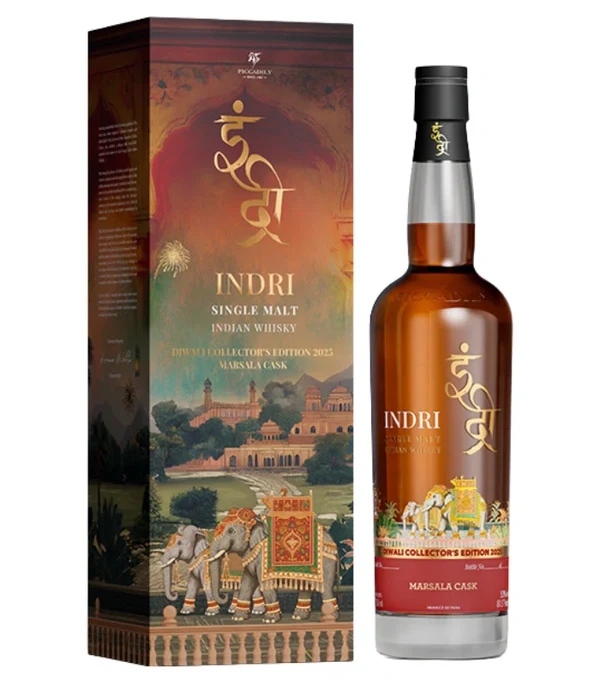 INDRI DIWALI COLLECTORS EDITION WHISKEY SINGLE MALT  MARSALA CASK 2025 INDIA 750ML