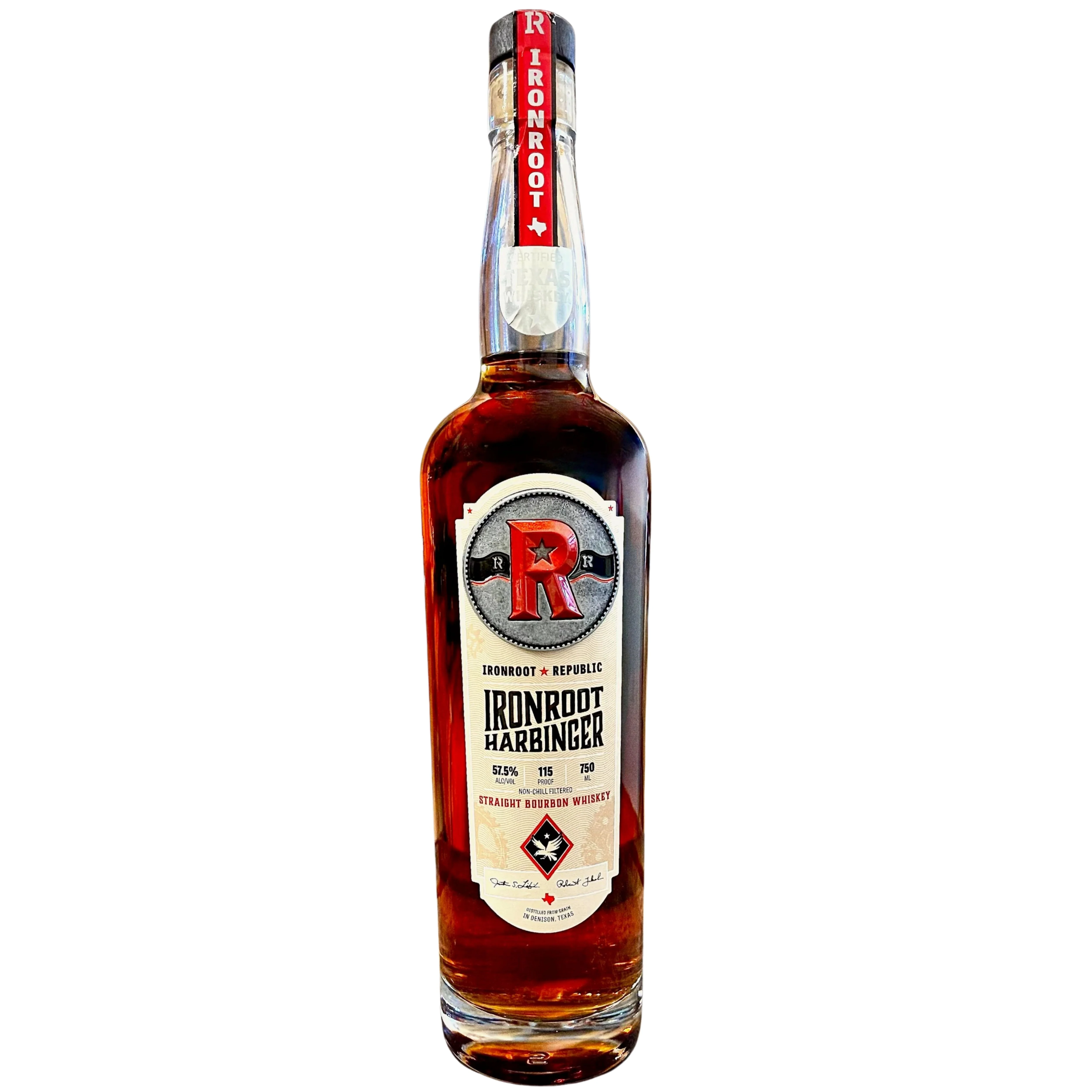 IRONROOT BOURBON STRAIGHT HARBINGER TEXAS 750ML