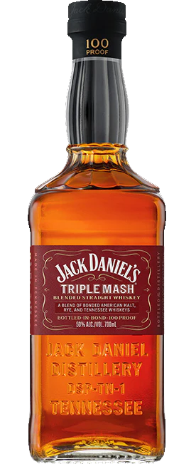 JACK DANIELS WHISKEY STRAIGHT TRIPLE MASH BOTTLED IN BOND TENNESSEE 700ML