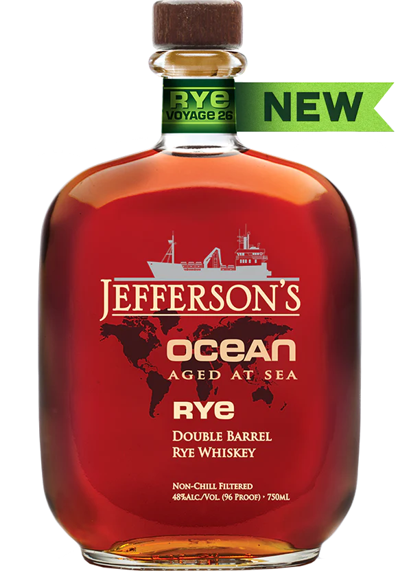 JEFFERSON WHISKEY RYE OCEAN AGED AT SEA DOUBLE BARREL KENTUCKY 750ML