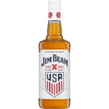 JIM BEAM BOURBON STRAIGHT LIMITED USA SOCCER EDITION KENTUCKY 750ML
