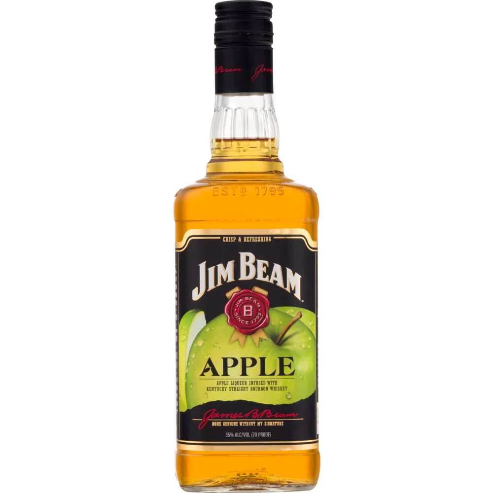 JIM BEAM LIQUEUR APPLE WITH BOURBON KENTUCKY 750ML