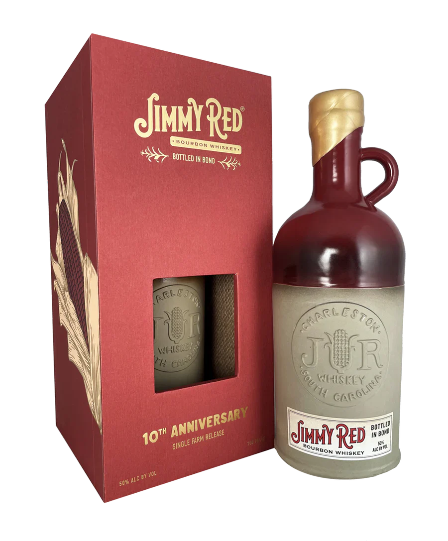 JIMMY RED BOURBON SINGLE FARM RELEASE BOTTLED IN BOND 10TH ANNIVERSARY SOUTH CAROLINA 750ML