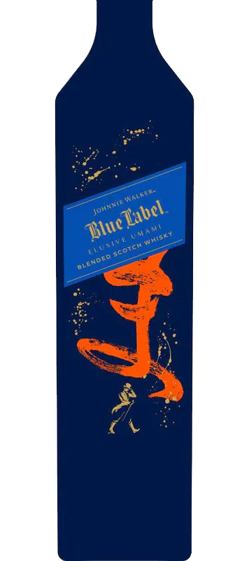 JOHNNIE WALKER SCOTCH BLENDED BLUE LABEL LIMITED ELUSIVE UMAMI RELEASE 750ML
