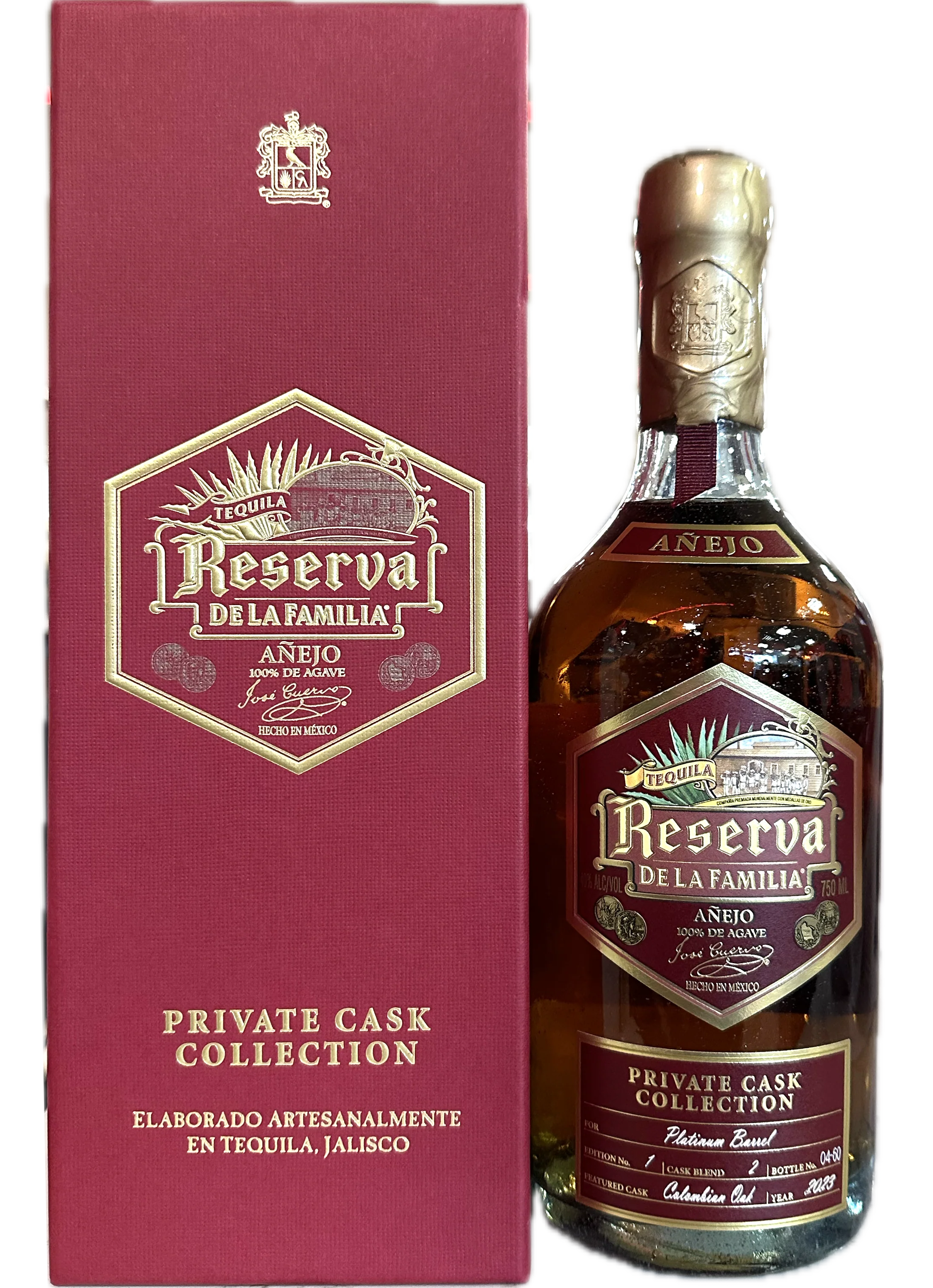 JOSE CUERVO TEQUILA ANEJO RESERVA DE LA FAMILIA PRIVATE BARREL SELECTION 750ML - Image 2