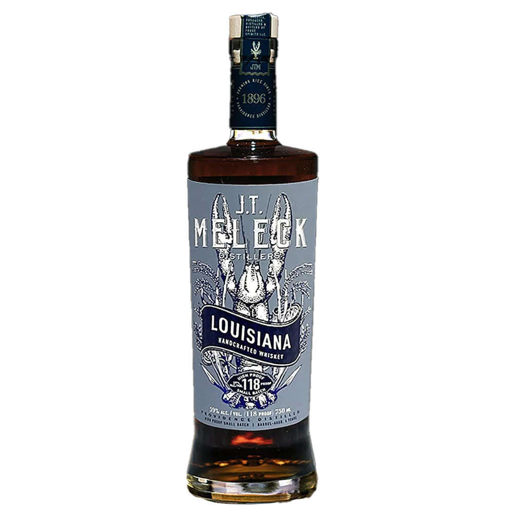 JT MELECK WHISKEY SMALL BATCH HIGH PROOF LOUISIANA 750ML