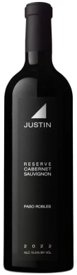 JUSTIN CABERNET SAUVIGNON RESERVE PASO ROBLES 2022