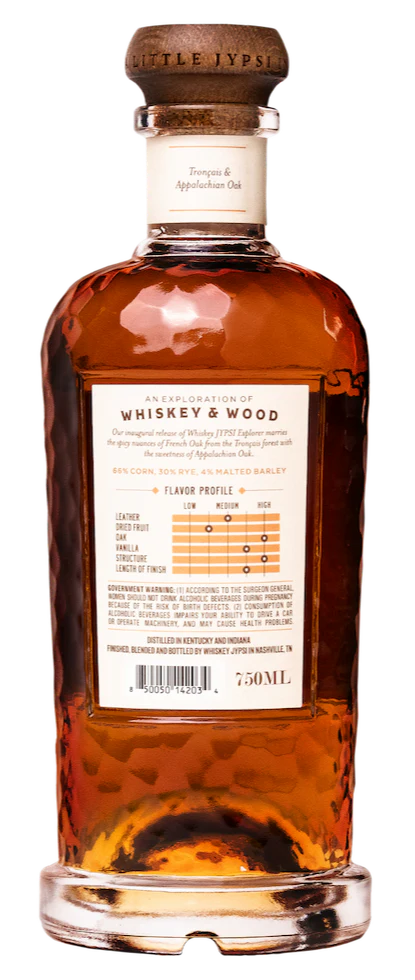 JYPSY EXPLORER BOURBON WHISKEY STRAIGHT FINISHED WITH FRENCH & APPALACHIAN OAK STAVES TENNESSEE 6YR 750ML - Image 2