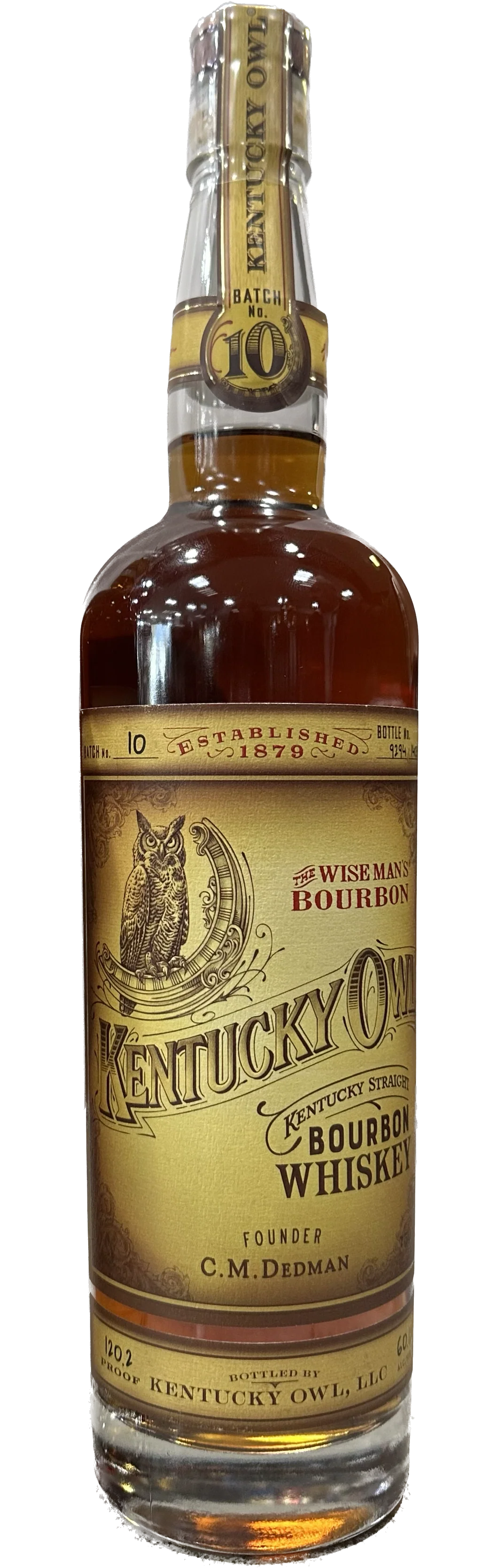 KENTUCKY OWL BOURBON THE WISEMAN'S BATCH 10 KENTUCKY 750ML