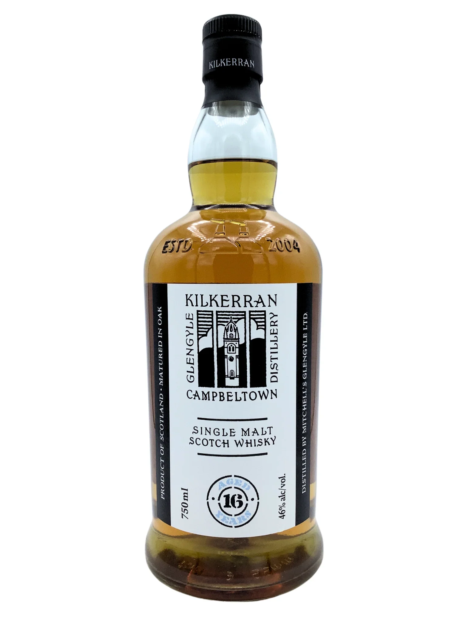 KILKERRAN SCOTCH SINGLE MALT 16YR CAMPBELTOWN 750ML