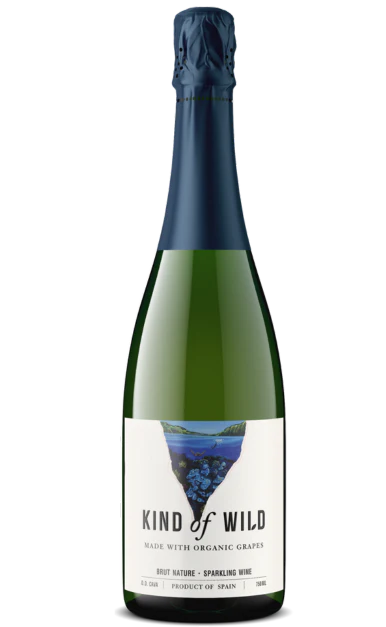 KIND OF WILD CAVA SPARKLING WINE BRUT NATURE SPAIN 750ML
