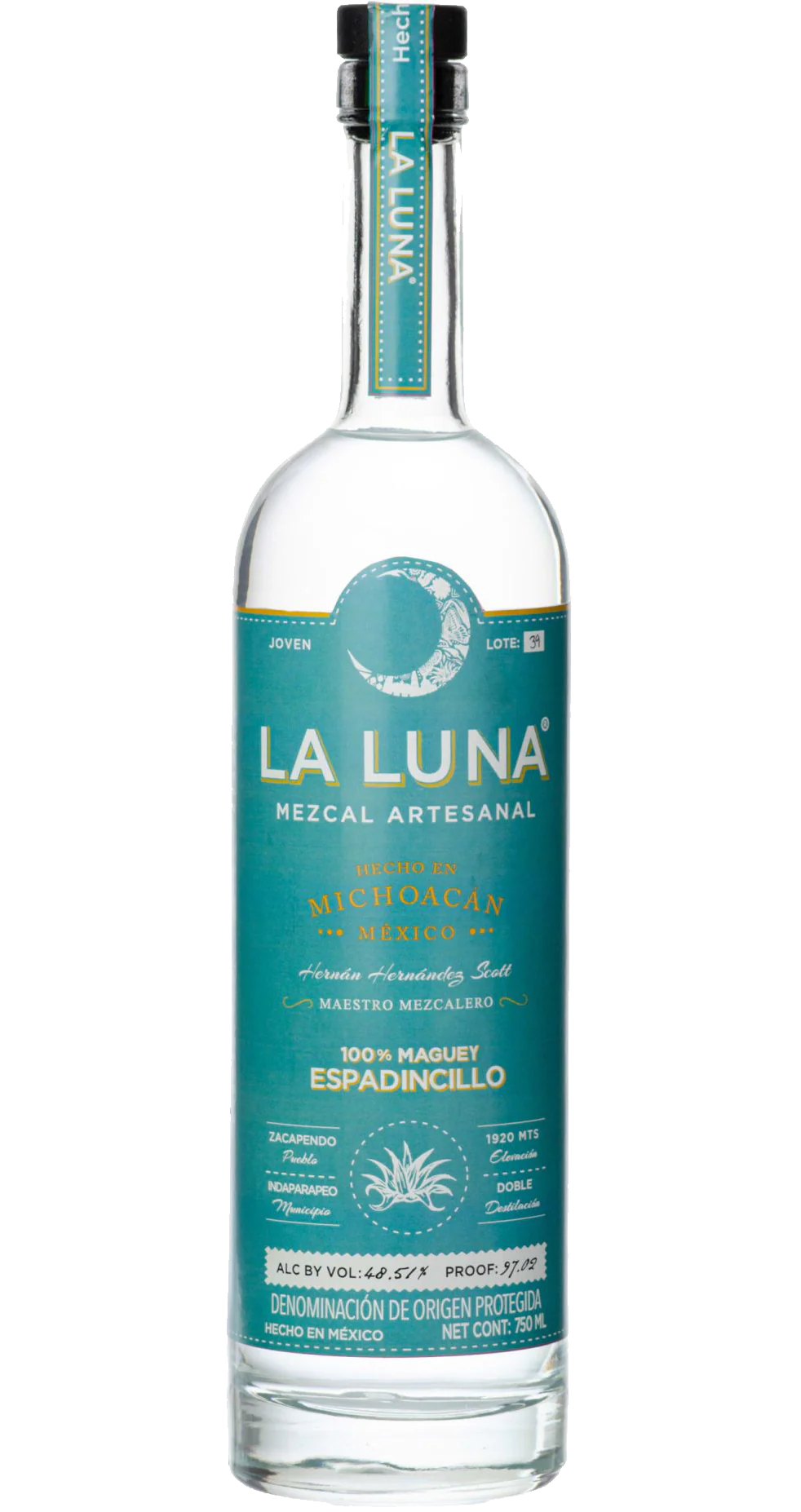LA LUNA MEZCAL ARTESANAL ESPADINCILLO 750ML