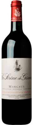 LA SIRENE DE GISCOURS RED WINE MARGAUX FRANCE 2019