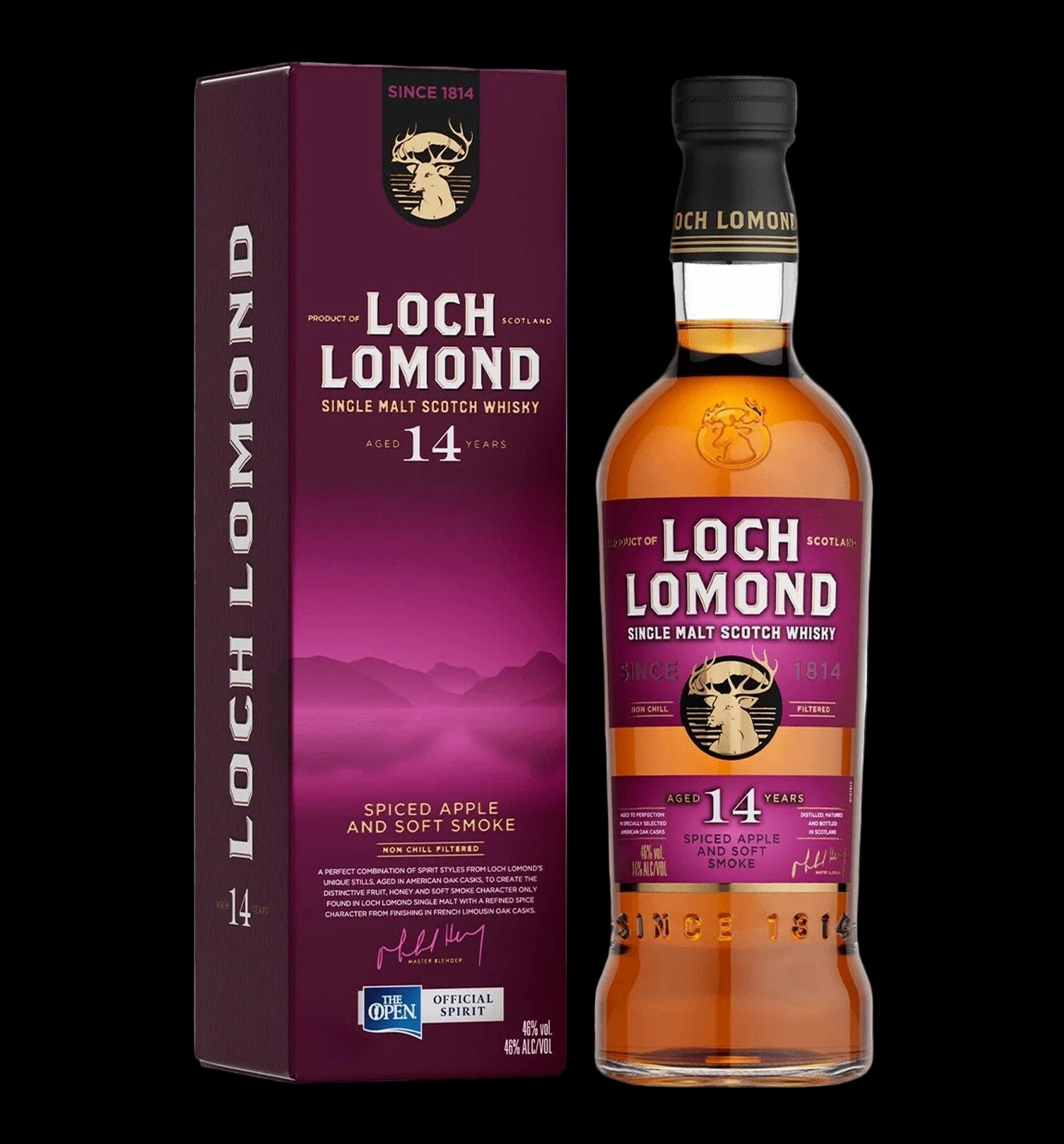 LOCH LOMOND SCOTCH SINGLE MALT NON CHILL FILTERED 14YR 750ML